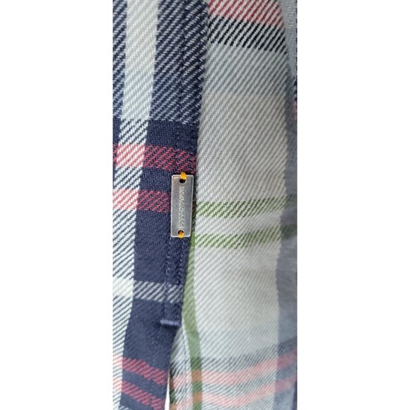 HUGO BOSS ORANGE Mens Plaid Long Sleeve Button Front Shirt Size Large Flannel - Picture 3 of 14